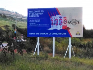 Printing and construction of new roadside billboard.