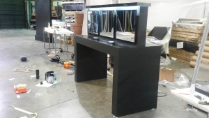 Cosmetic Counter - finished with lights and mirrors